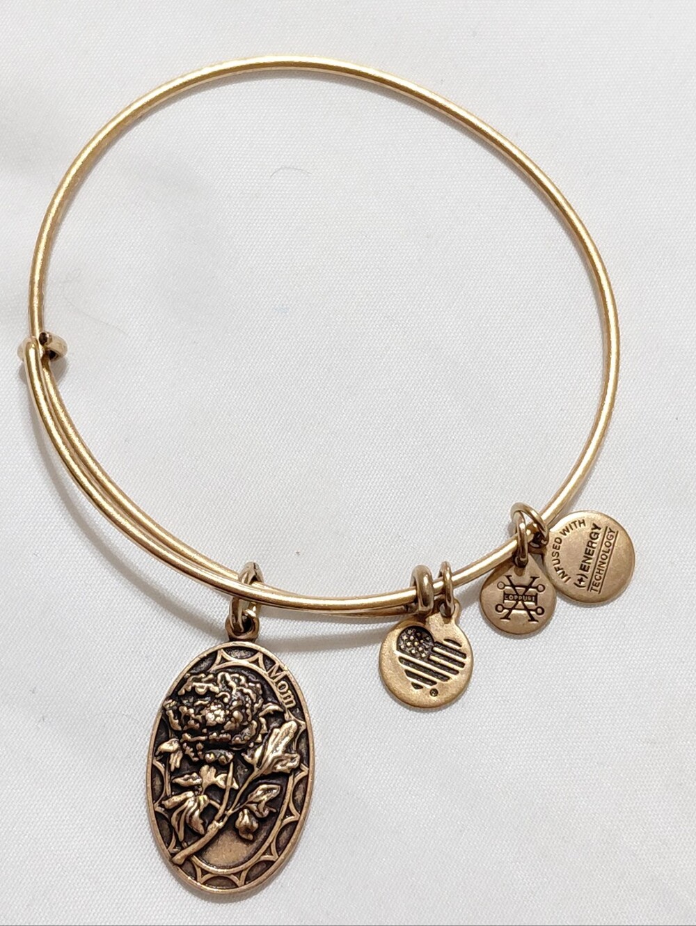 Alex And Ani Gold MOM Charm Bracelet 2016